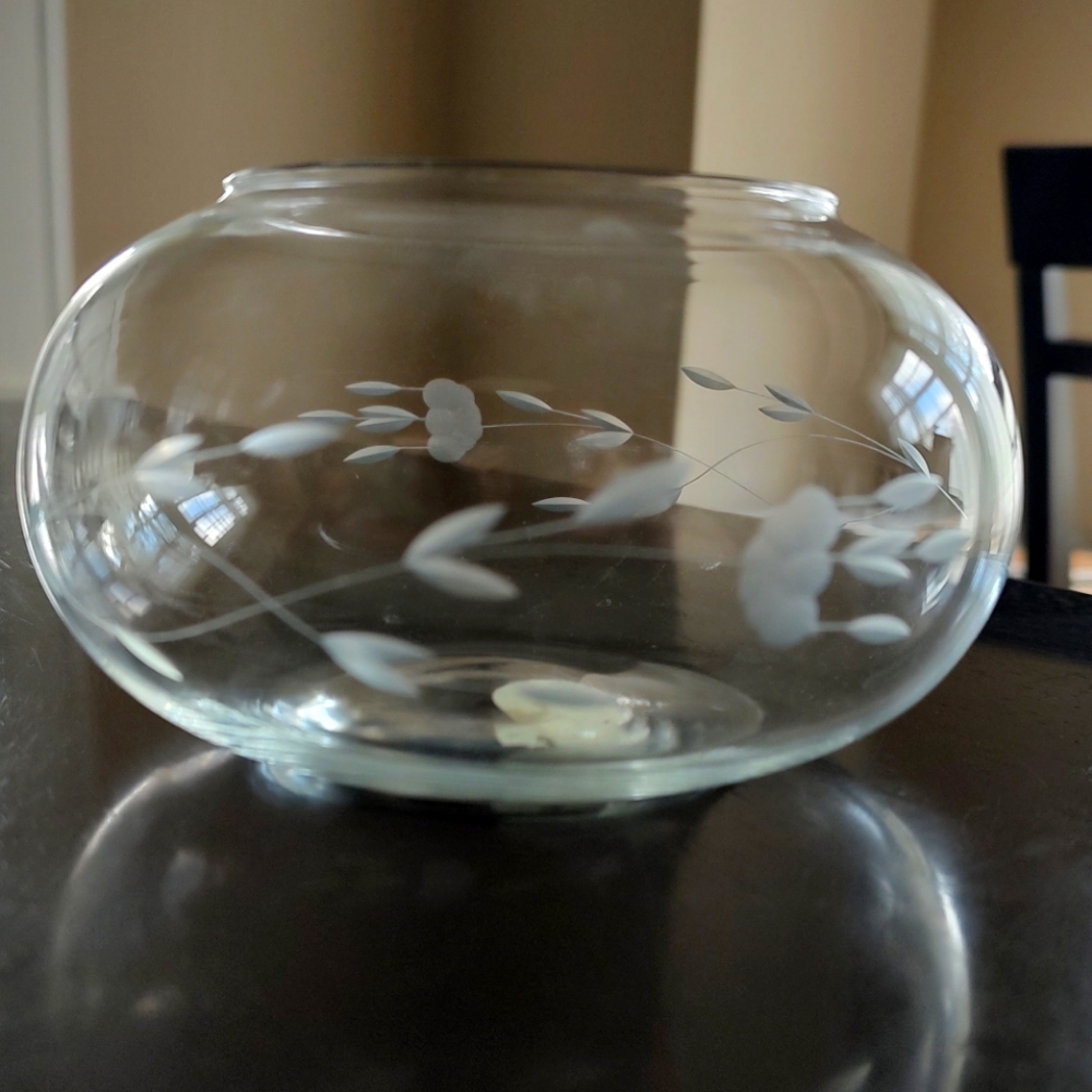 Vintage Princess House Crystal Potpourri Bowl / Bud Vase